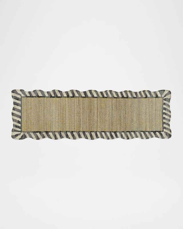Jute Scalloped Rug, 2'6" x